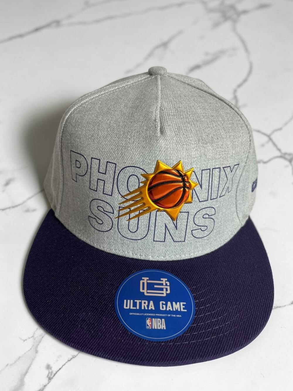 Phoenix Suns Snapback Hat Ultra Game NBA Gray Purple Adjustable OSFM Cap